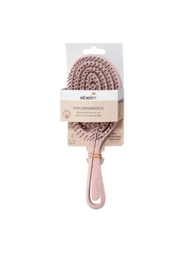 Spiral detangling brush