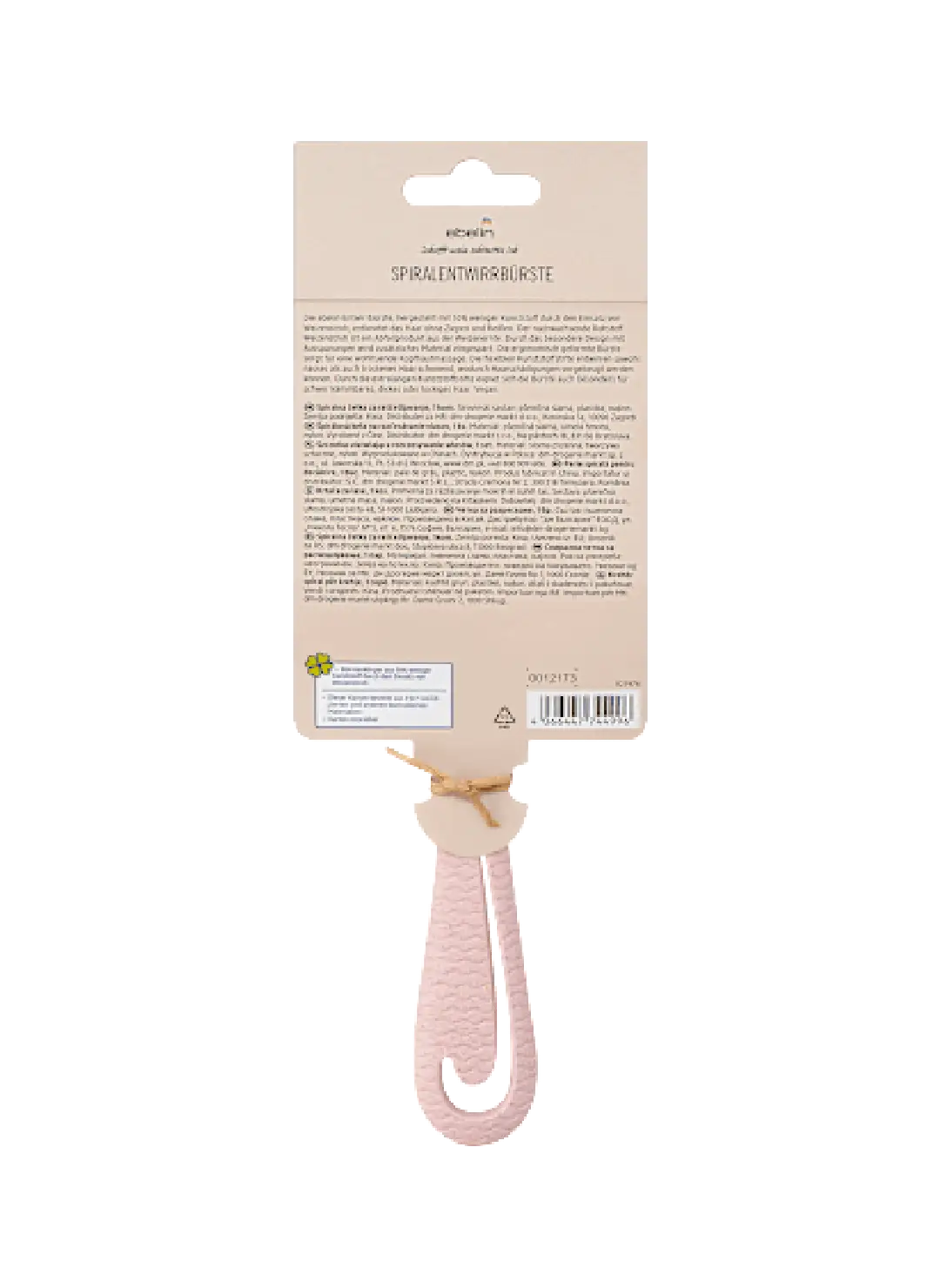 Spiral detangling brush